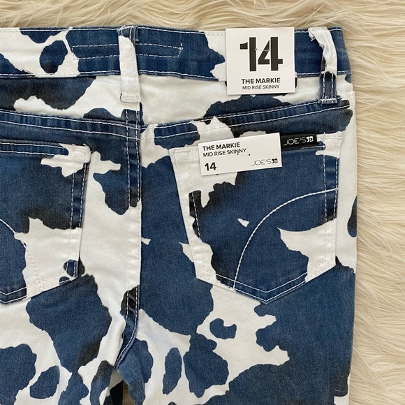 Joe’s Jeans Kids Markie Mid Rise Skinny Jeans Cow Print - Picture 9 of 10